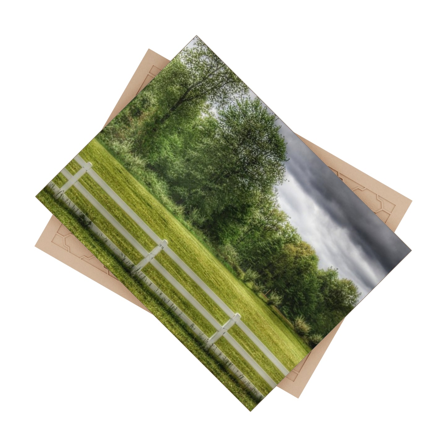 U R There Photography Beyond the White Fence Rustic Farmhouse Decorative Ceramic Tile
