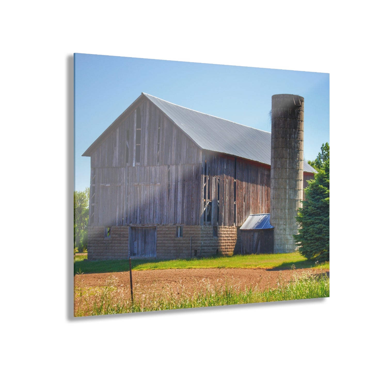 U R There Photography Gilford Grey III Rustic Farmhouse Acrylic Wall Print