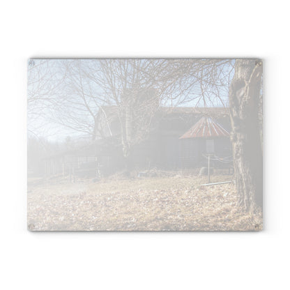 U R There Photography Hagerman Hidden Rustic Farmhouse Tempered-Glass Cutting Board