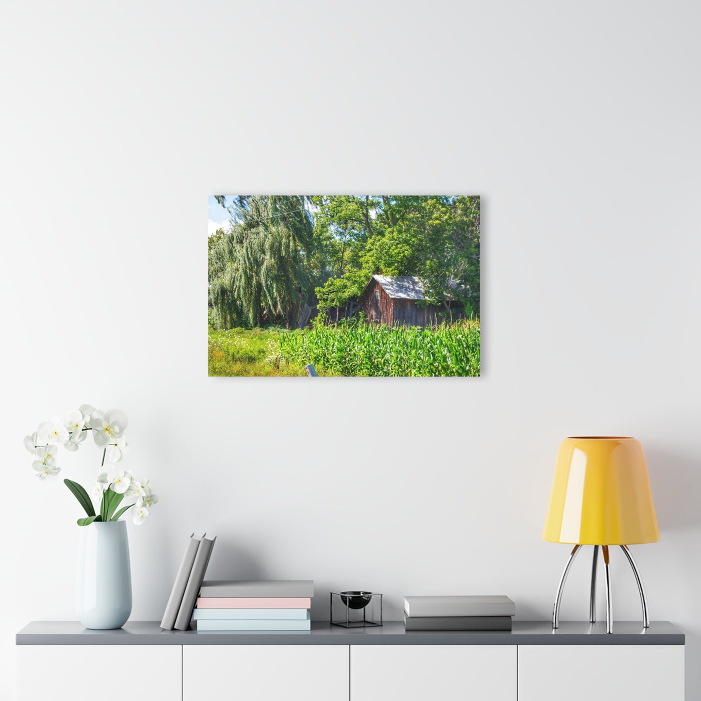 U R There Photography Roadside Ruin Rustic Farmhouse Acrylic Wall Print