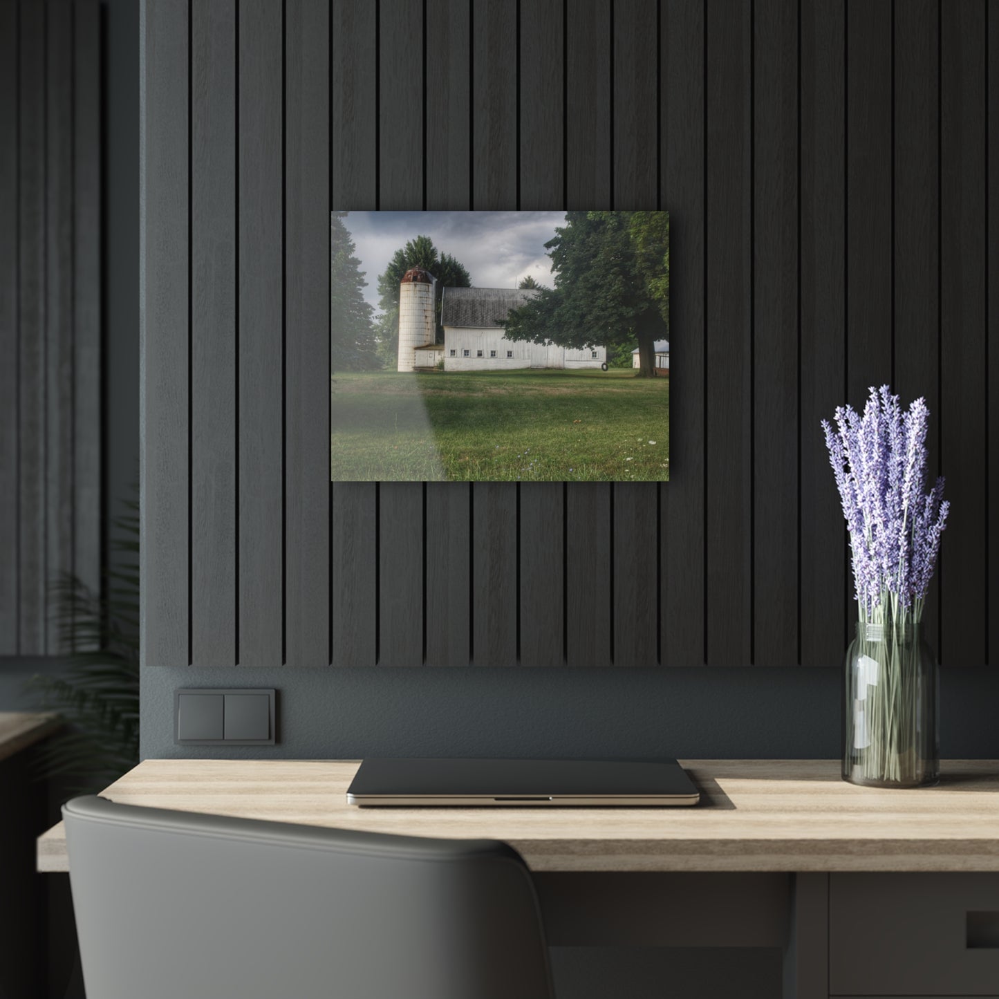 U R There Photography Marathon Road White Rustic Farmhouse Acrylic Wall Print