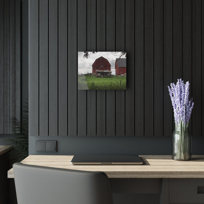 U R There Photography Bishop Road Reds II Rustic Farmhouse Acrylic Wall Print