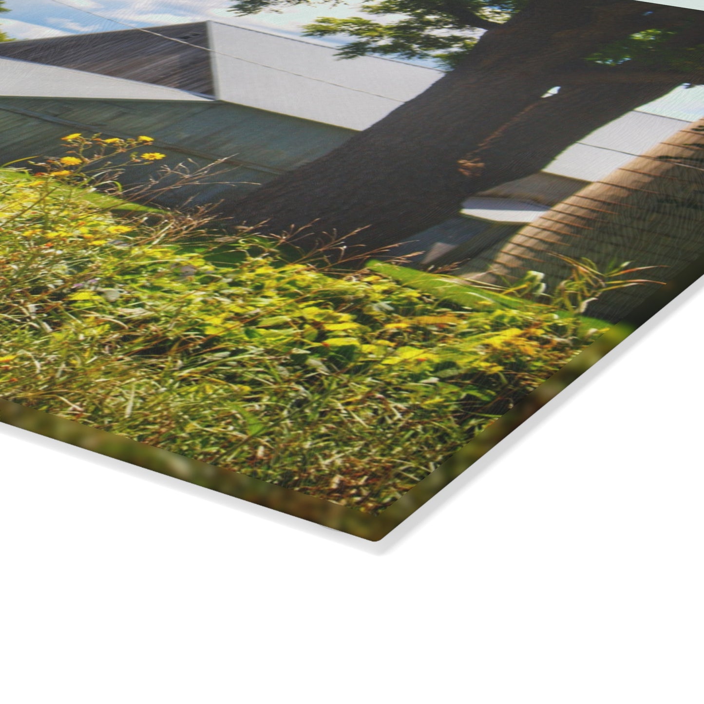 U R There Photography Hough Road Greys Rustic Farmhouse Tempered-Glass Cutting Board