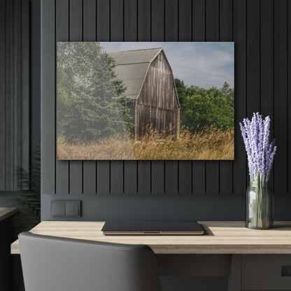 U R There Photography Seymour Lake Road Hidden Grey Rustic Farmhouse Acrylic Wall Print