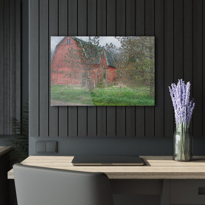 U R There Photography Hickory Ridge Red II Rustic Farmhouse Acrylic Wall Print