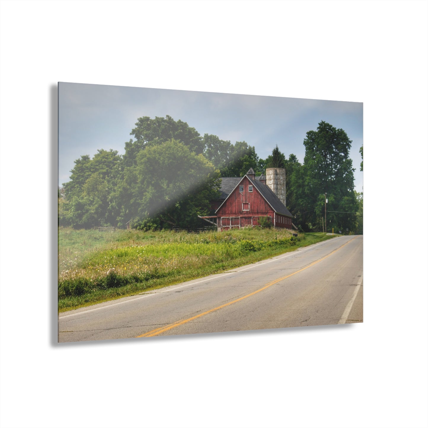 U R There Photography Metamora Red II Rustic Farmhouse Acrylic Wall Print