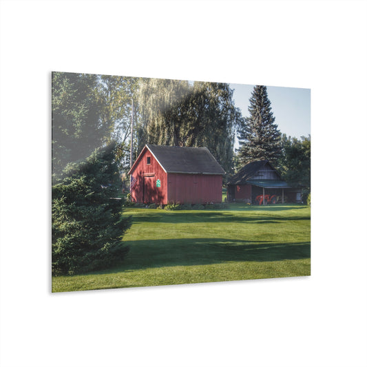U R There Photography Rochester Road Mini-Reds Rustic Farmhouse Acrylic Wall Print