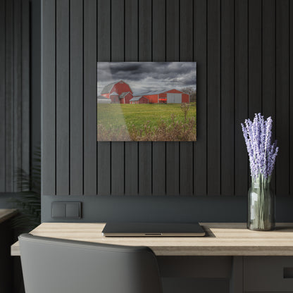 U R There Photography Castle Road Reds Rustic Farmhouse Acrylic Wall Print