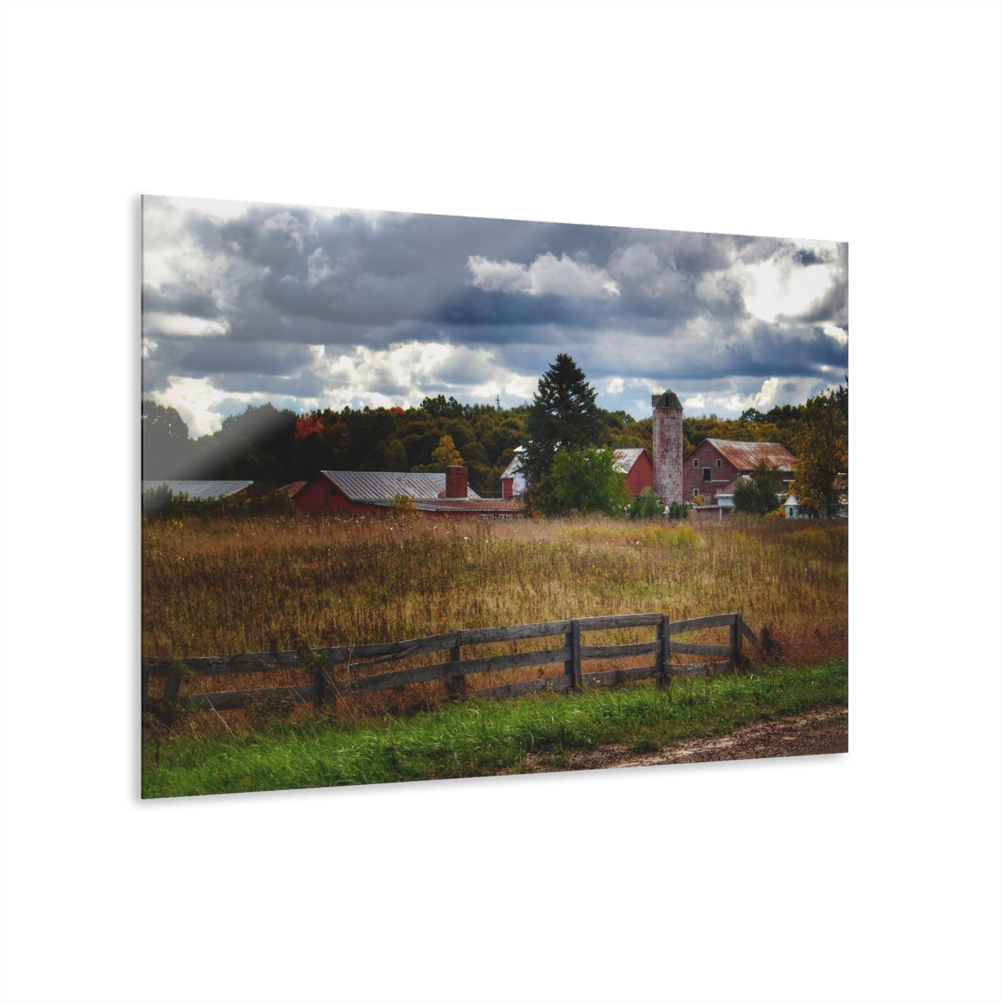 U R There Photography Baldwin Road Farm Rustic Farmhouse Acrylic Wall Print