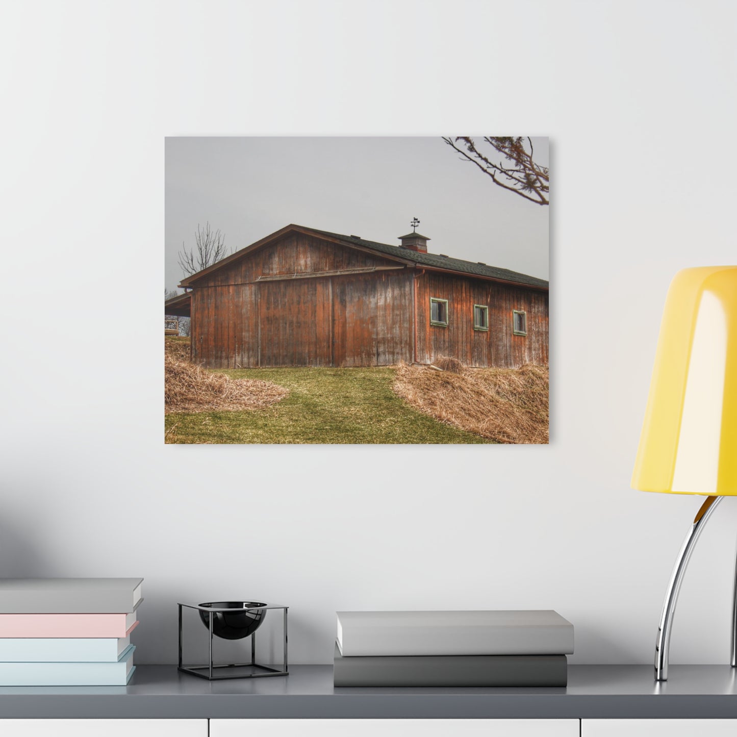 U R There Photography Blood Road Rusted Rustic Farmhouse Acrylic Wall Print