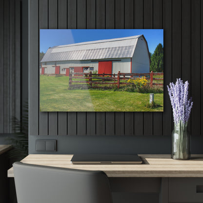 U R There Photography Bishop Road Beyond the Fence Rustic Farmhouse Acrylic Wall Print