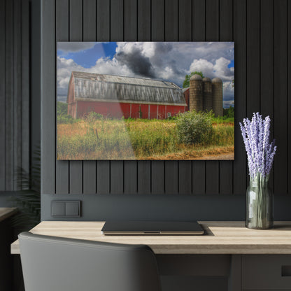 U R There Photography Shelby Red I Rustic Farmhouse Acrylic Wall Print