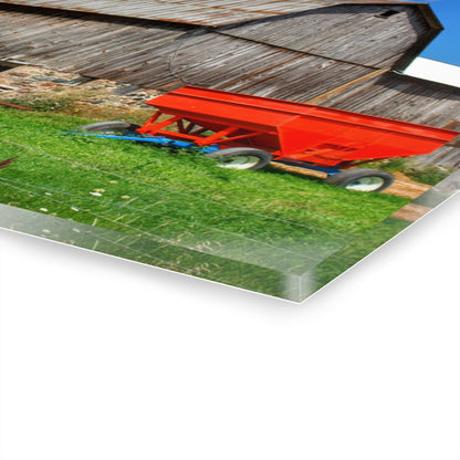 U R There Photography Kings Mill Grey Rustic Farmhouse Acrylic Wall Print