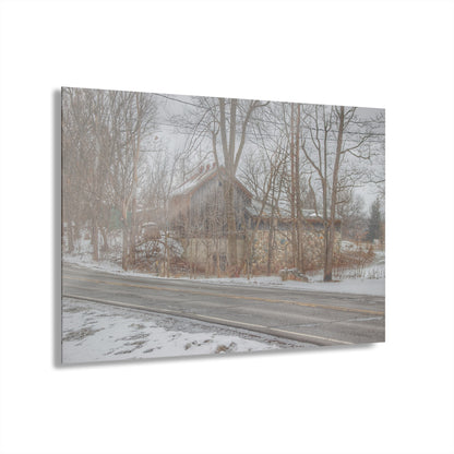 U R There Photography Leonard Stone Grey Rustic Farmhouse Acrylic Wall Print