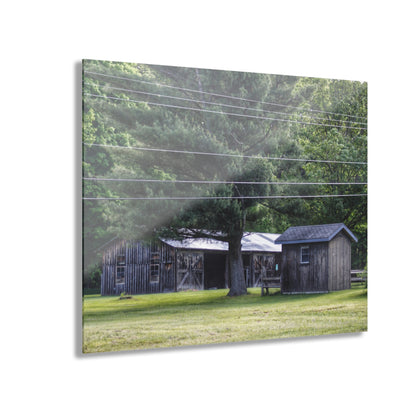 U R There Photography Leonard Road Roadside Greys Rustic Farmhouse Acrylic Wall Print
