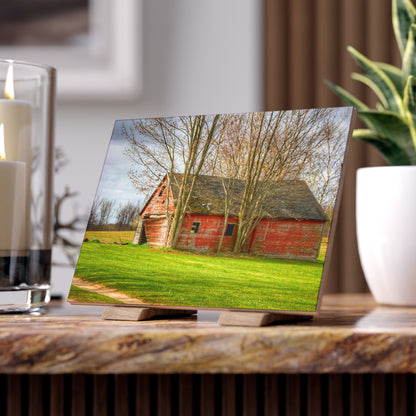 U R There Photography Centerline Shack Rustic Farmhouse Decorative Ceramic Tile