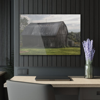 U R There Photography Rich Road Grey Rustic Farmhouse Acrylic Wall Print
