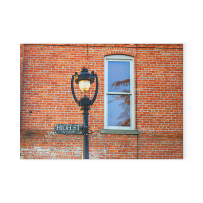 U R There Photography High Street Rustic Farmhouse Tempered-Glass Cutting Board