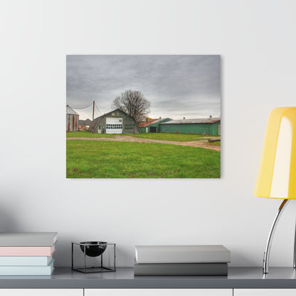 U R There Photography Hough Road Green Quonset IV Rustic Farmhouse Acrylic Wall Print