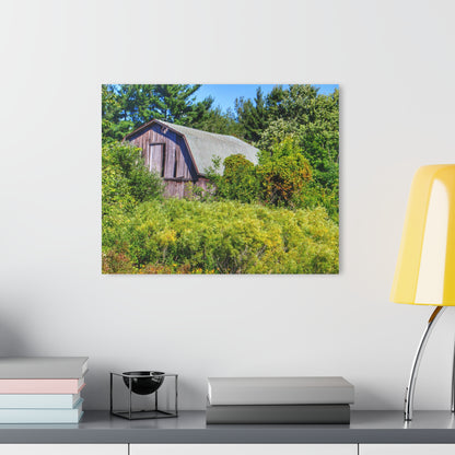 U R There Photography Saginaw Road Hidden Grey Rustic Farmhouse Acrylic Wall Print