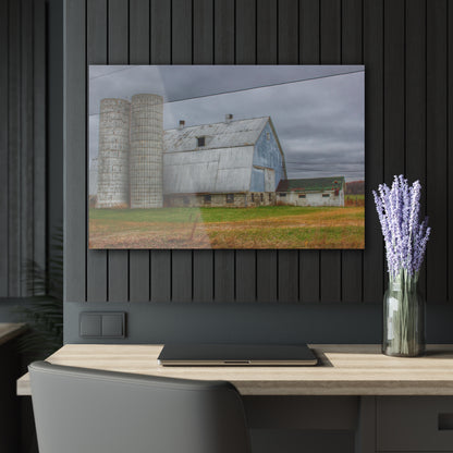 U R There Photography Daley Road Grey I Rustic Farmhouse Acrylic Wall Print