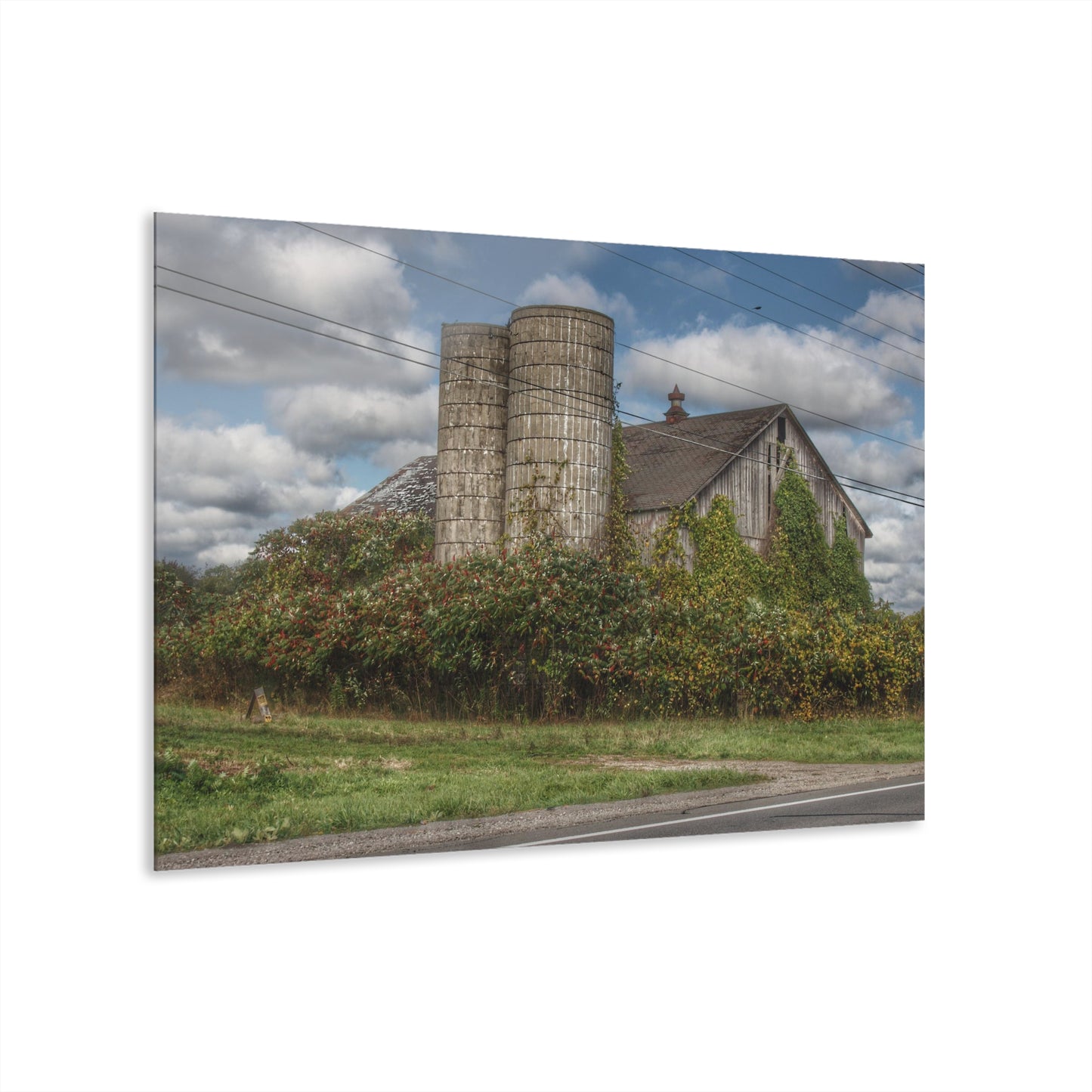 U R There Photography Metamora M-24 Grey II Rustic Farmhouse Acrylic Wall Print