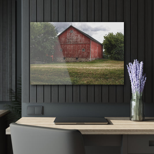 Barn Boutique Modern Farmhouse Acrylic Wall Print| Five Lakes Red II