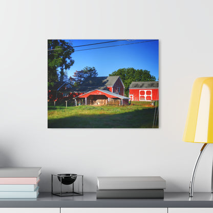 U R There Photography Rochester Road Little Red Farm Rustic Farmhouse Acrylic Wall Print