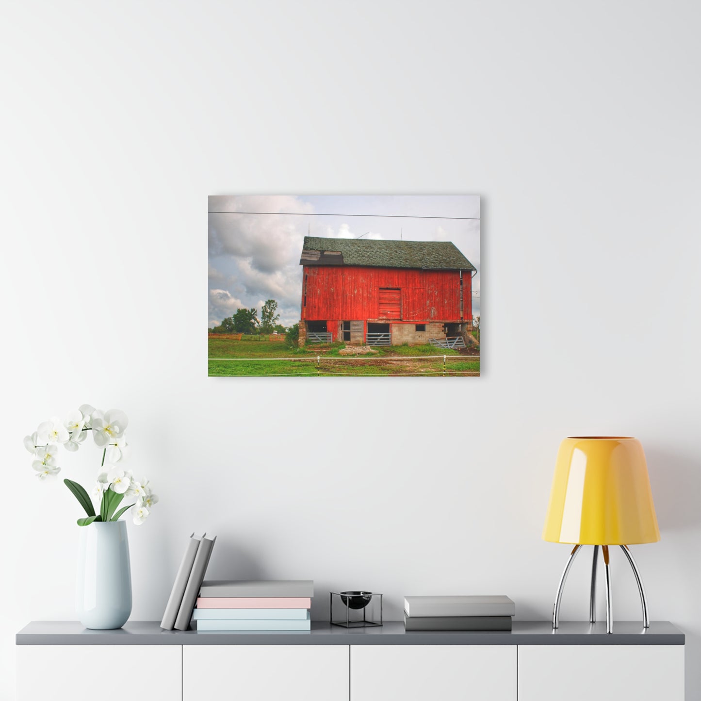 Barn Boutique Modern Farmhouse Acrylic Wall Print| Elba Road Red I