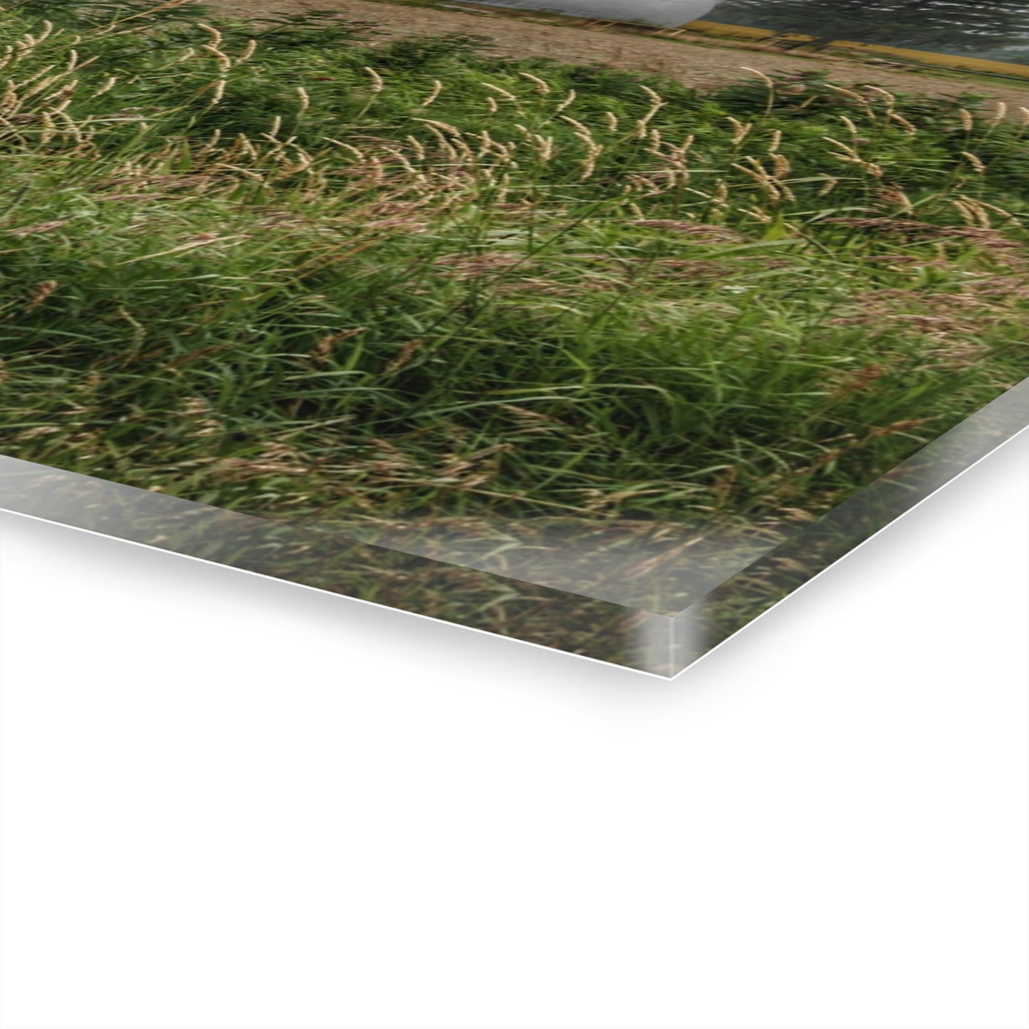 U R There Photography Mayville Road Red Quonset Rustic Farmhouse Acrylic Wall Print