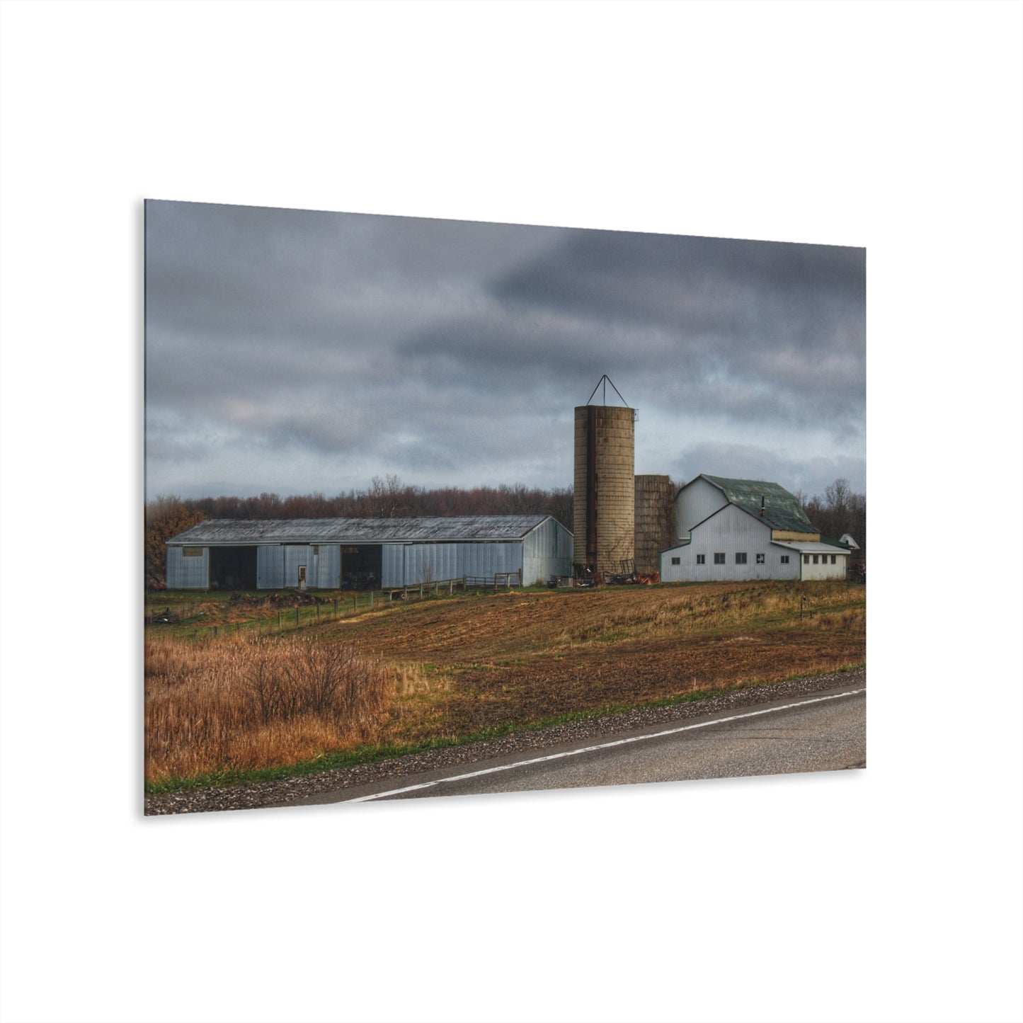 U R There Photography M-24 Whites Rustic Farmhouse Acrylic Wall Print