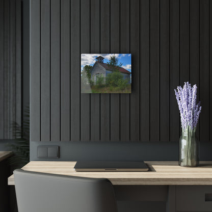 U R There Photography Mound Road Schoolhouse Rustic Farmhouse Acrylic Wall Print