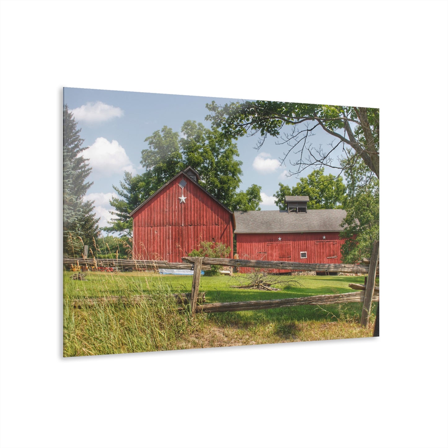 U R There Photography Hollow Corners Star Barn Rustic Farmhouse Acrylic Wall Print