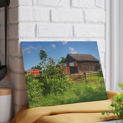 U R There Photography Beyond the Fence on Hunters Creek Rustic Farmhouse Tempered-Glass Cutting Board