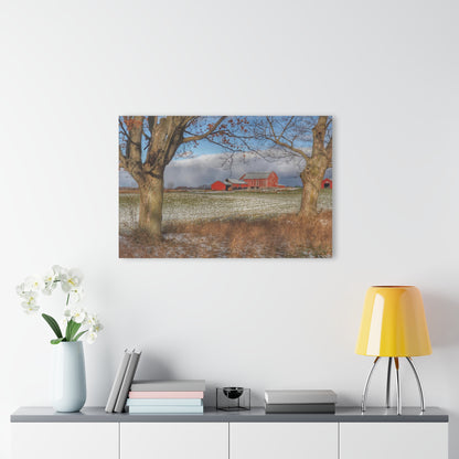 U R There Photography Approaching Storm on Edward Road Rustic Farmhouse Acrylic Wall Print