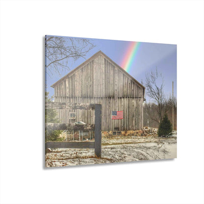 U R There Photography Barn Blessings on Sutton Road Rustic Farmhouse Acrylic Wall Print