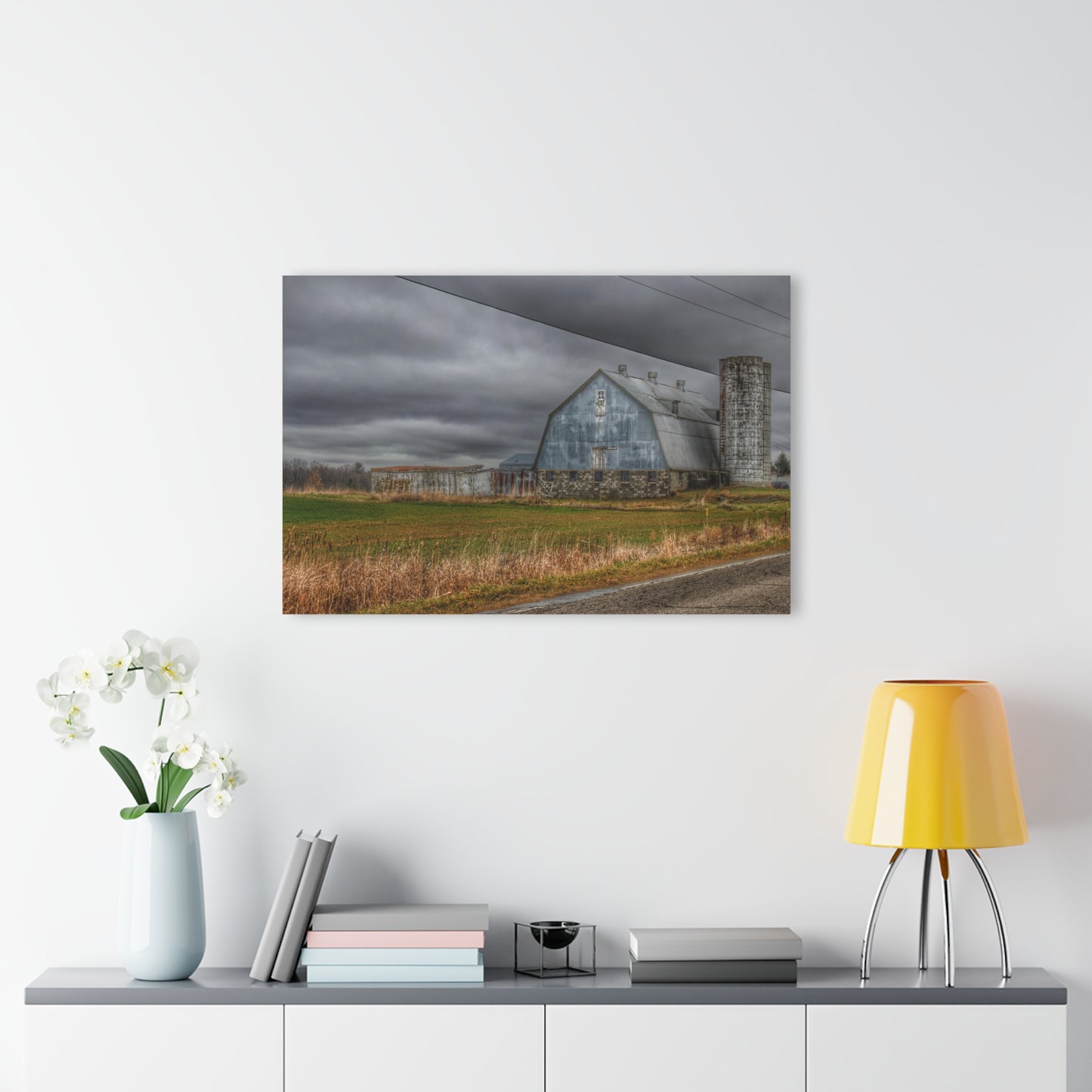 U R There Photography Daley Road Grey IV Rustic Farmhouse Acrylic Wall Print