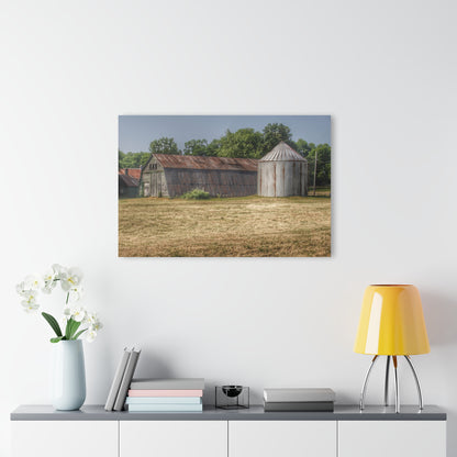 U R There Photography Hough Road Green Quonset II Rustic Farmhouse Acrylic Wall Print