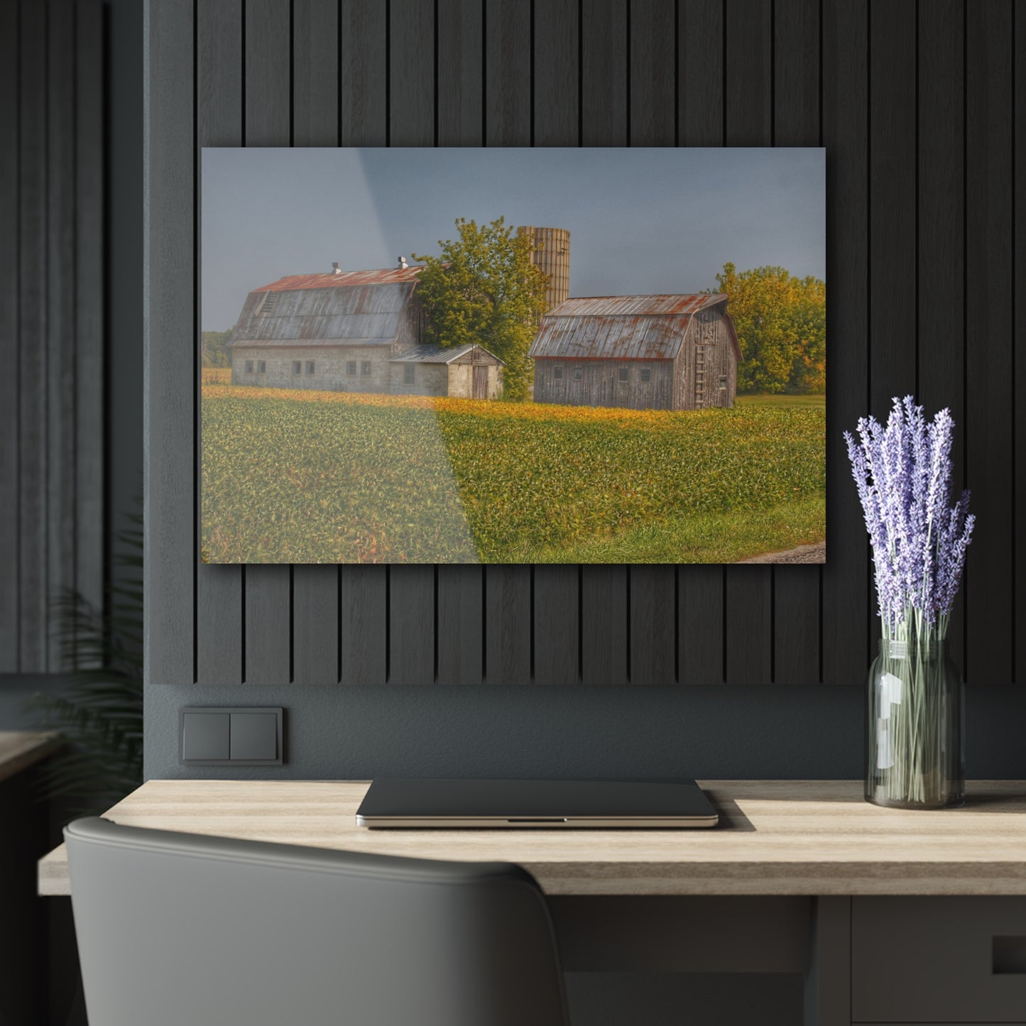 U R There Photography Swaffer Road Duo Rustic Farmhouse Acrylic Wall Print