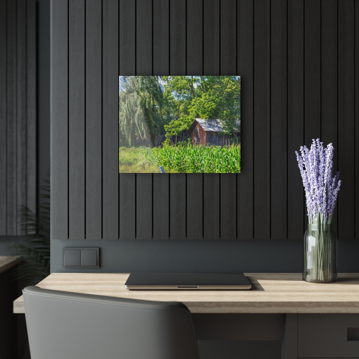 U R There Photography Roadside Ruin Rustic Farmhouse Acrylic Wall Print