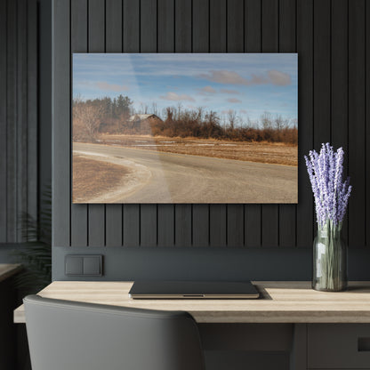 U R There Photography North Hunt Road Farm I Rustic Farmhouse Acrylic Wall Print