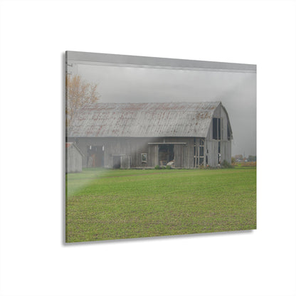 U R There Photography Bradford Road Grey Rustic Farmhouse Acrylic Wall Print