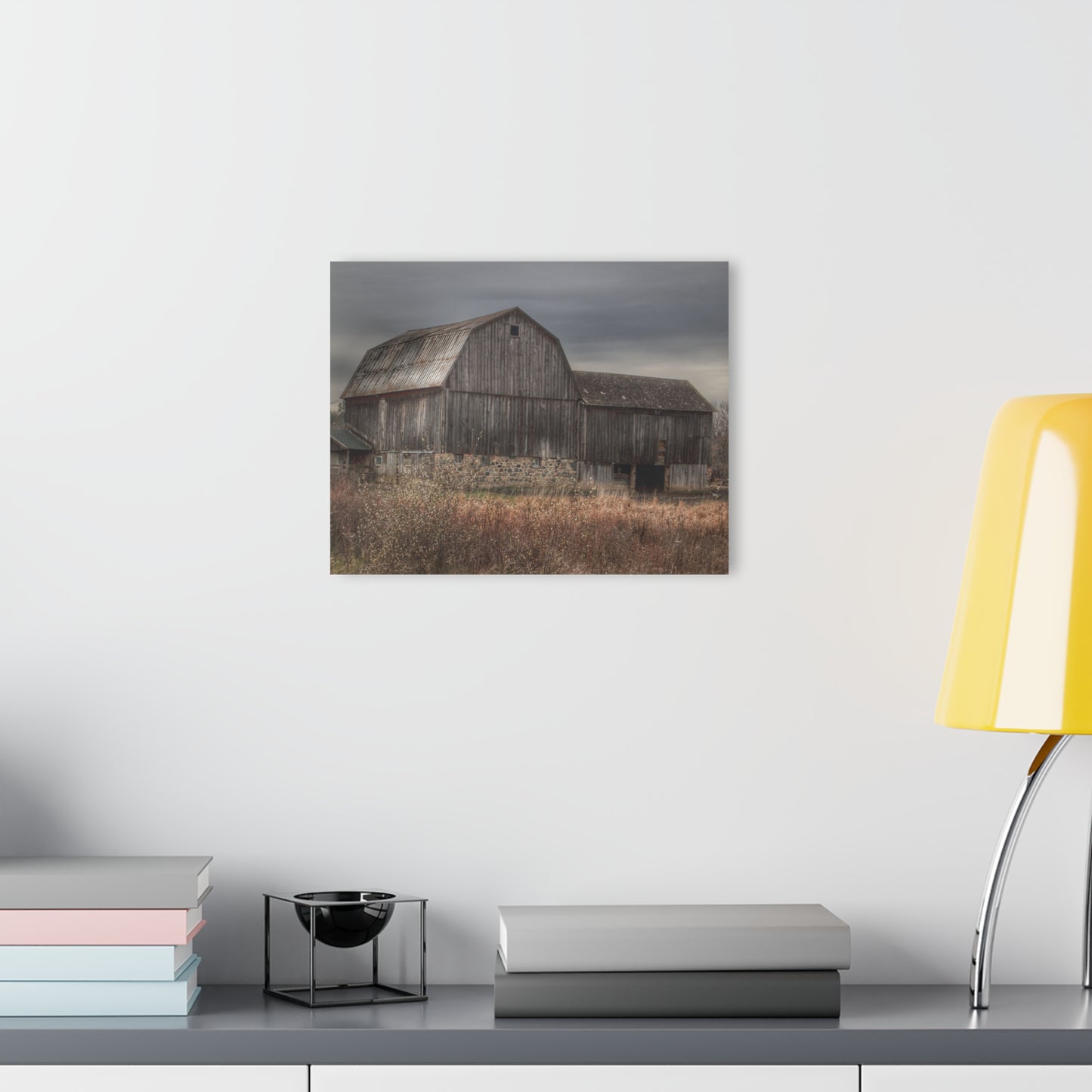 U R There Photography Majestic Grey Rustic Farmhouse Acrylic Wall Print