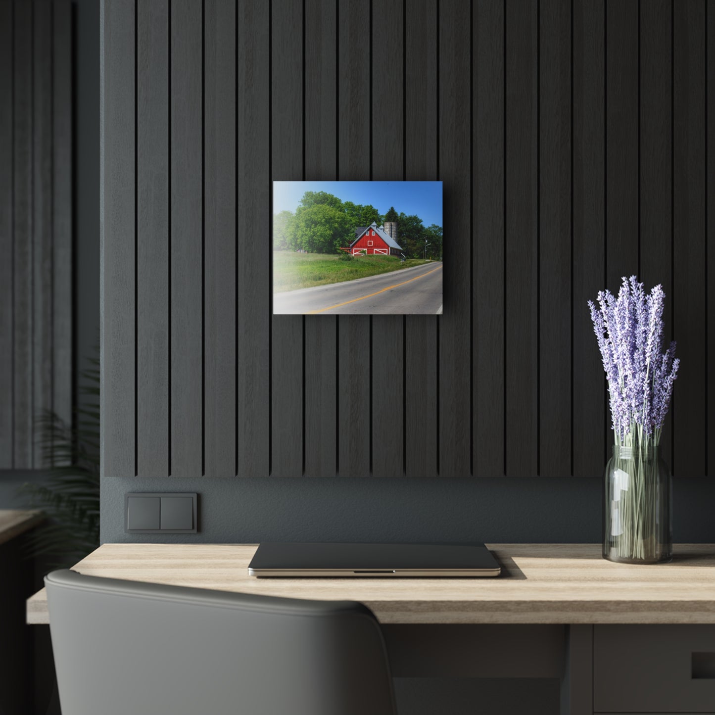 U R There Photography Metamora Red 2020 II Rustic Farmhouse Acrylic Wall Print