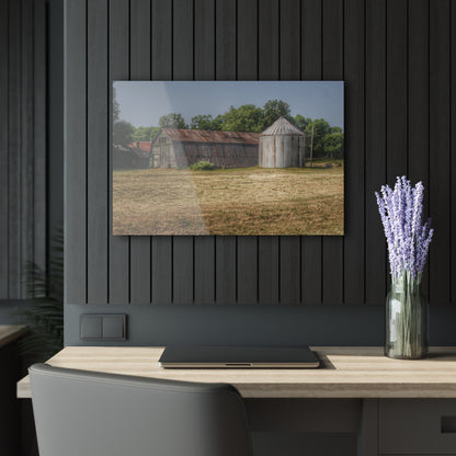 U R There Photography Hough Road Green Quonset II Rustic Farmhouse Acrylic Wall Print