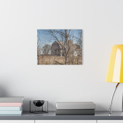 U R There Photography Hill Road Hidden Grey I Rustic Farmhouse Acrylic Wall Print