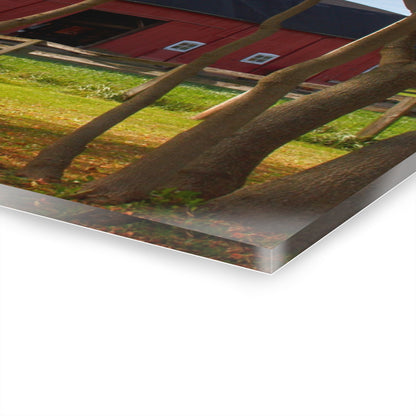 U R There Photography Hough Road Red I Rustic Farmhouse Acrylic Wall Print