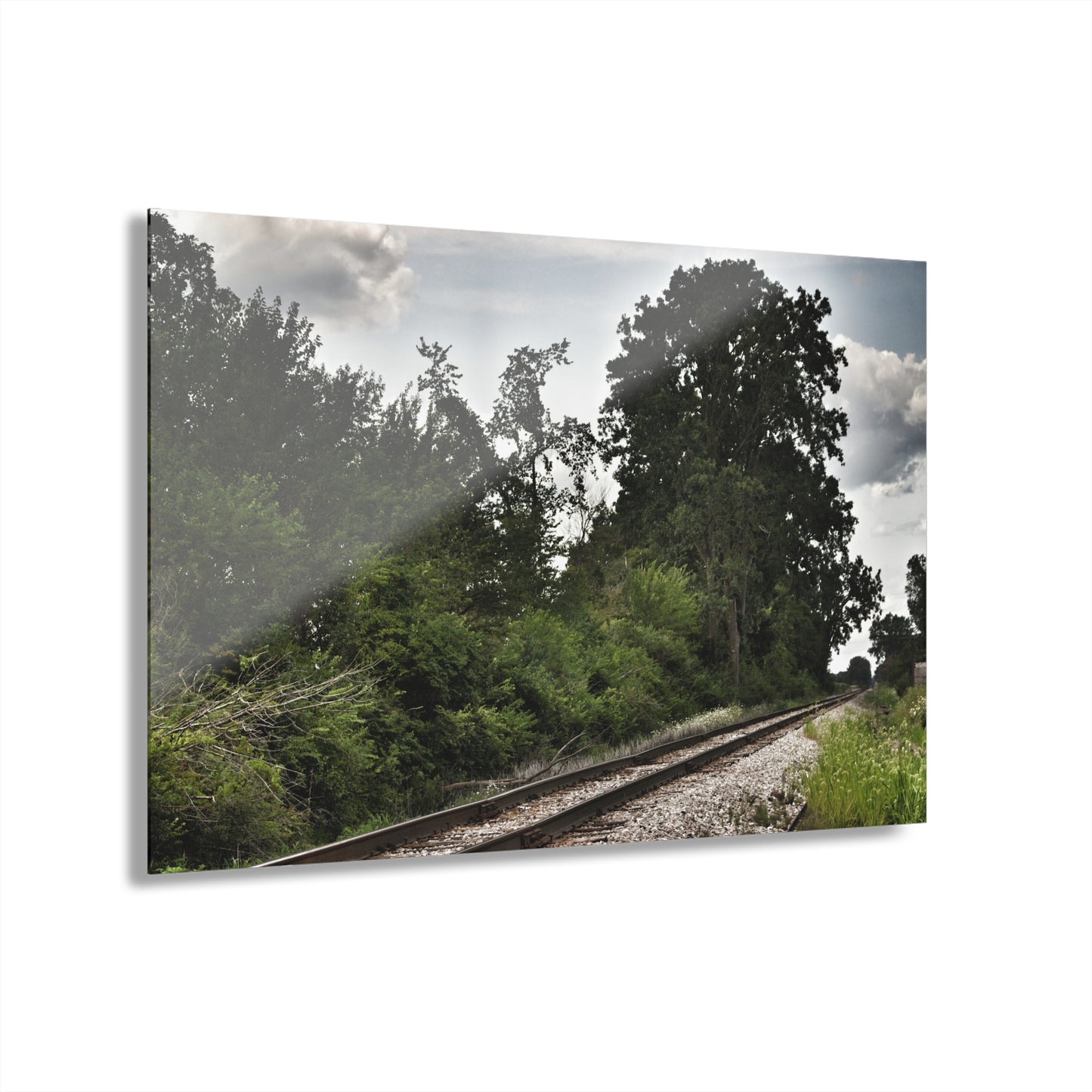 U R There Photography Michigan Rails Rustic Farmhouse Acrylic Wall Print