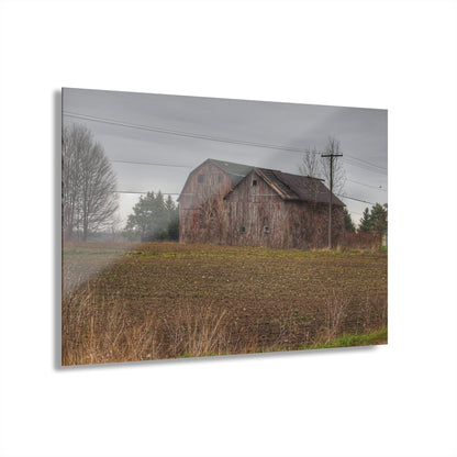 U R There Photography Bowers Road Grey Duo I Rustic Farmhouse Acrylic Wall Print