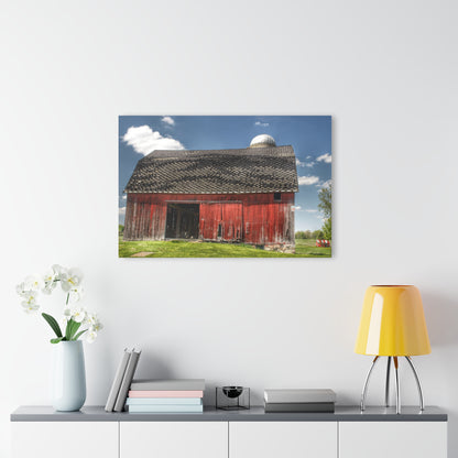 U R There Photography Hollenbeck Road Red III Rustic Farmhouse Acrylic Wall Print